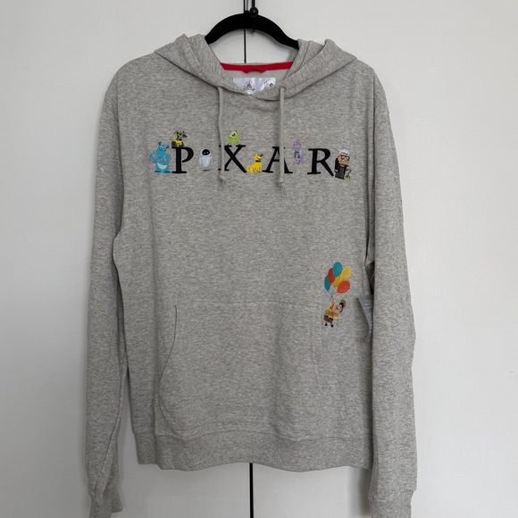 Disney Tops - Disney Pixar Hoodie w/Character Graphics M